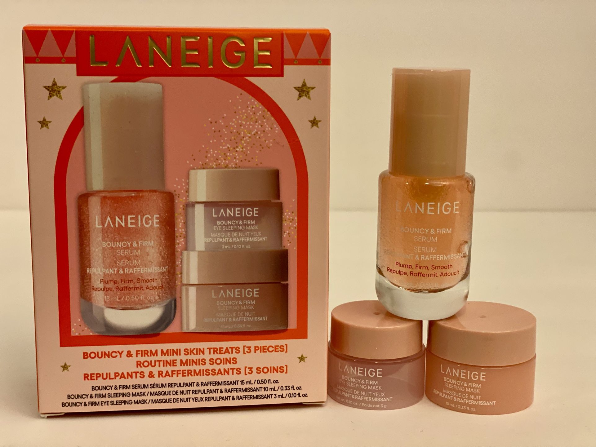 Laneige Bouncy & Firm Mini Trio - Unused