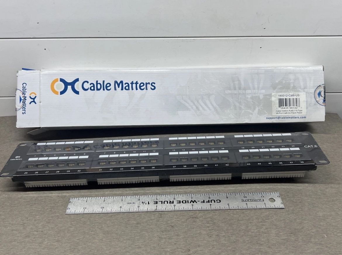 cable matters RJ45 48 port cat6 patch panel