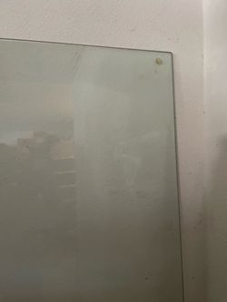Free large glass and mirror a 6 feet tall both