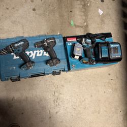 Makita Tools Impact And Hammer Drill Set