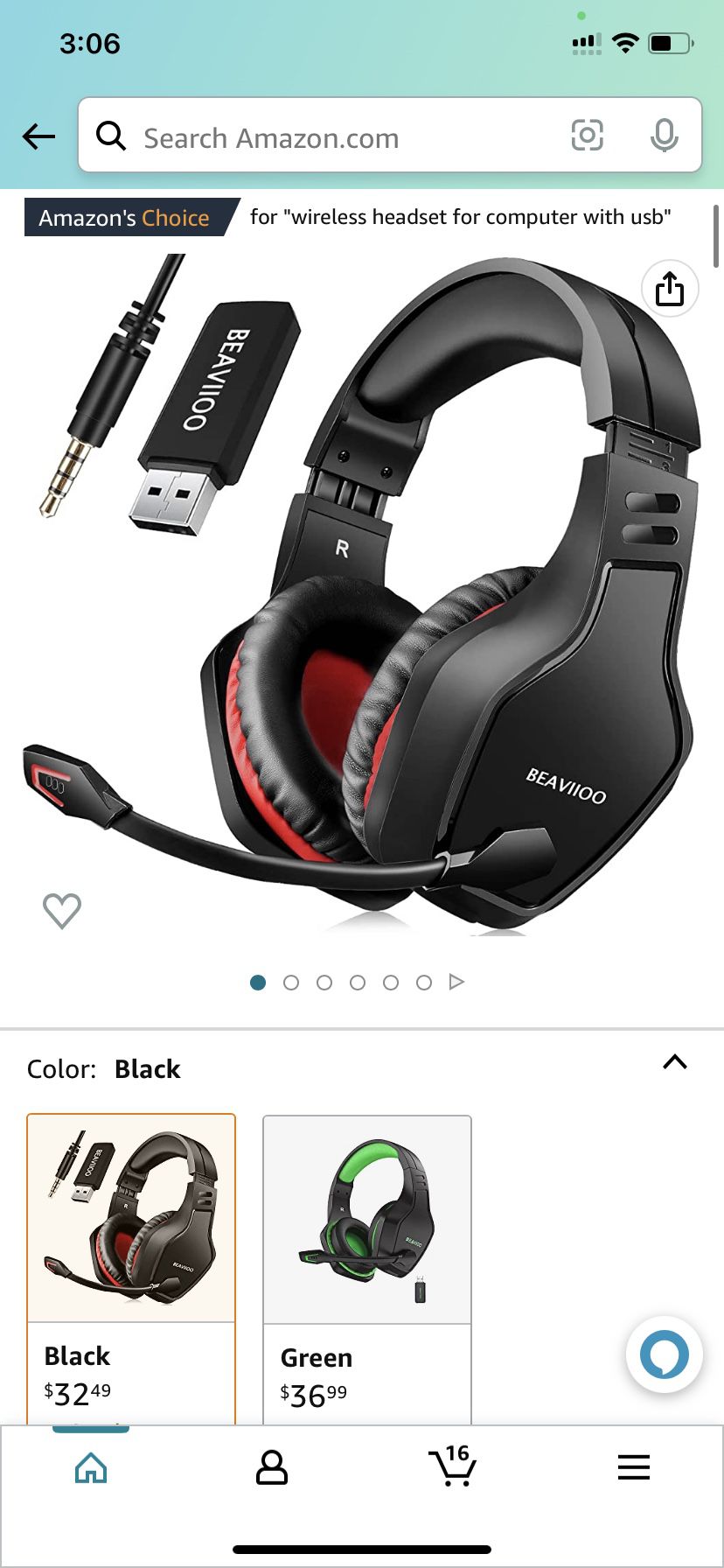 for "wireless headset for computer with usb"