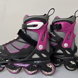 Rollerblade Spitfire XT G Rollerblade Skates Black Purple Girls Size 2-5 Adjust
