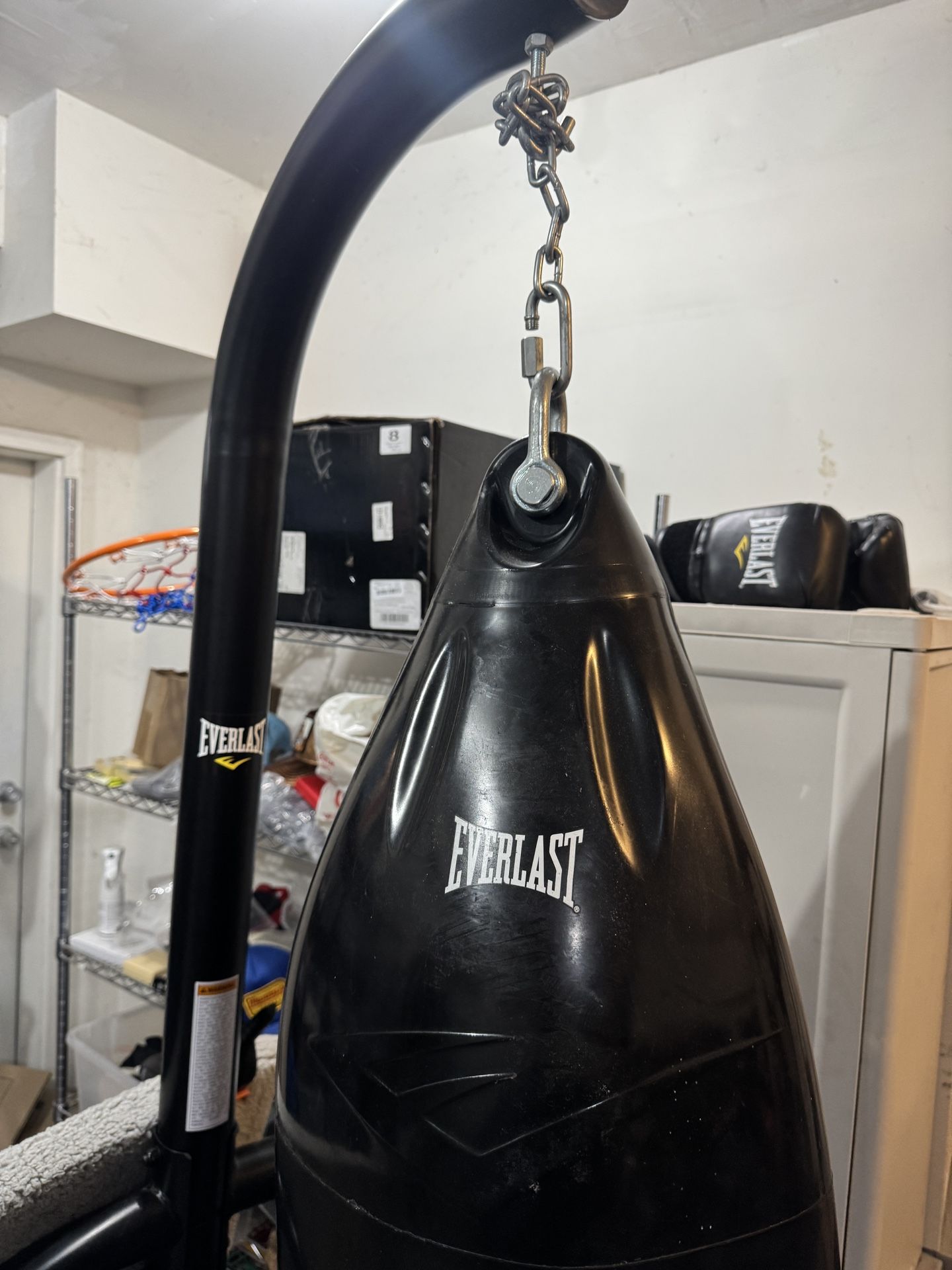 Boxing Everlast Water Filled Punching Bag and Everlast Stand