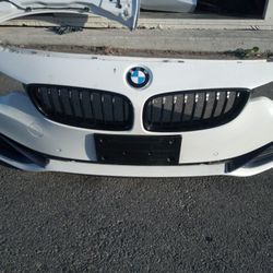 2014-2016 Bmw 4 Series Sedan Complete Front Bumper With All The Accessories Oem.