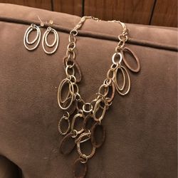 Home Made Necklace With Earnings 