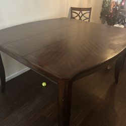 Brown wood table