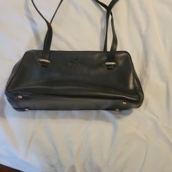 Black Leather  Aigner Hand Bag