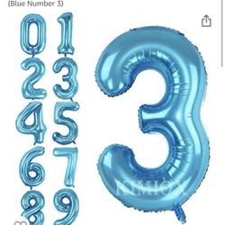 Number 3 Balloon