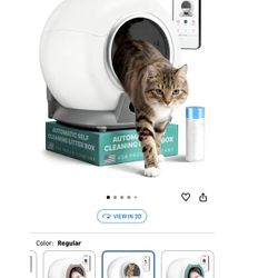 PetCove Self Cleaning Automatic Litter Box for Multi cat - XL Capacity/Quiet Operation/Odor Control/Anti-Pinch Safety/Easy App Control with Ultra Fast