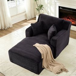 Brand New Chaise Lounge Black Inside The Box Still