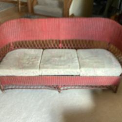 Wicker Sofa (Vintage)