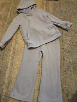 Light blue pants set hoodie toddler girl size 2 t
