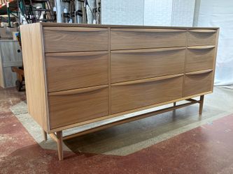 NEW! ARTICLE Lenia 9-Drawer Triple Dresser – White Oak