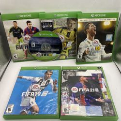 Lot of 6 Xbox One FIFA Soccer Games - FIFA 15,16,17,18,19,21 Bundle