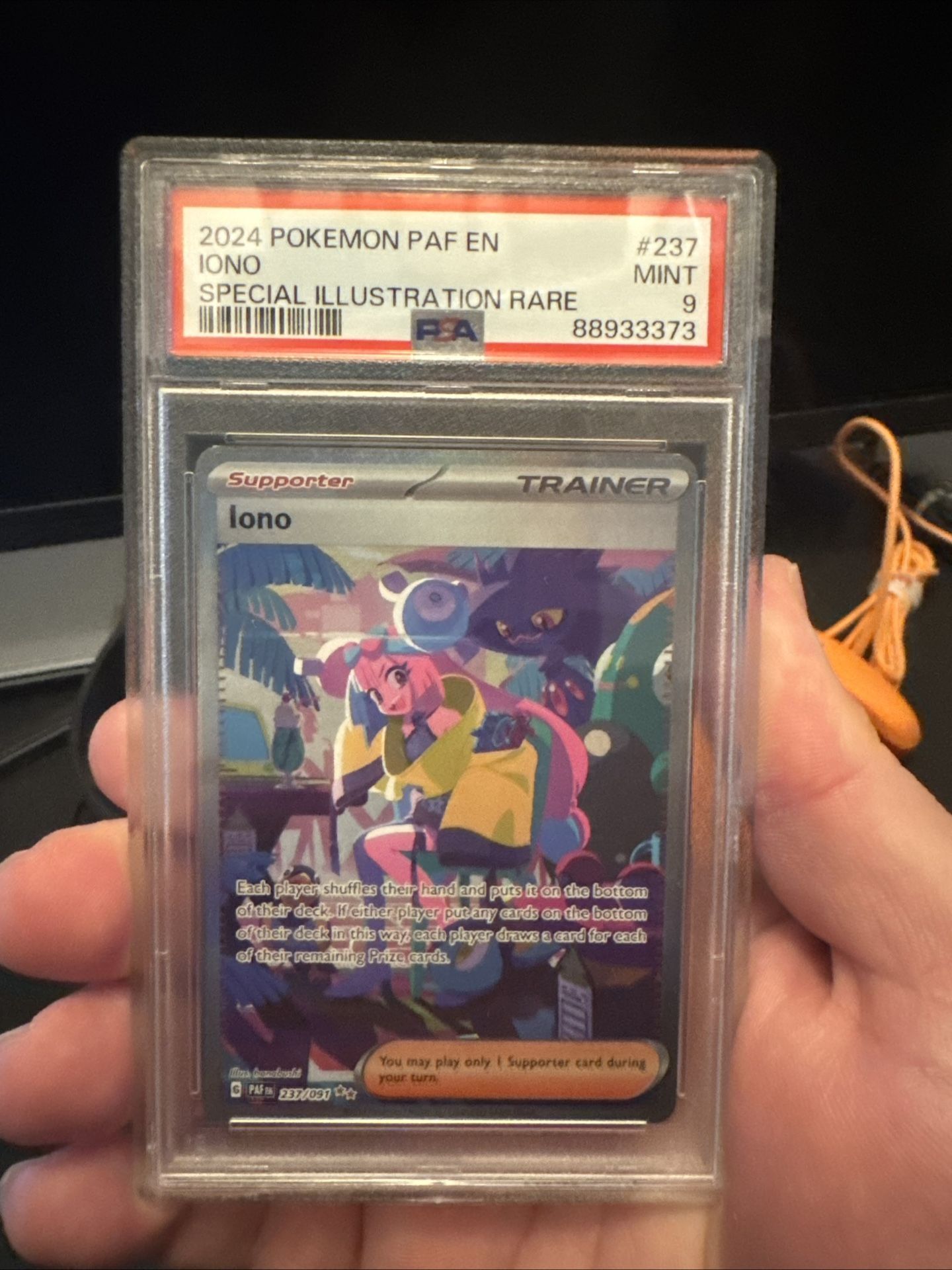 Pokemon PSA 9 Iono Special Illustration Rare