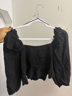 Black Zara Top Cute
