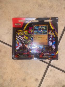 Pokémon TCG: Mega Evolution—Pitch Black 3-Booster Pack Blister.