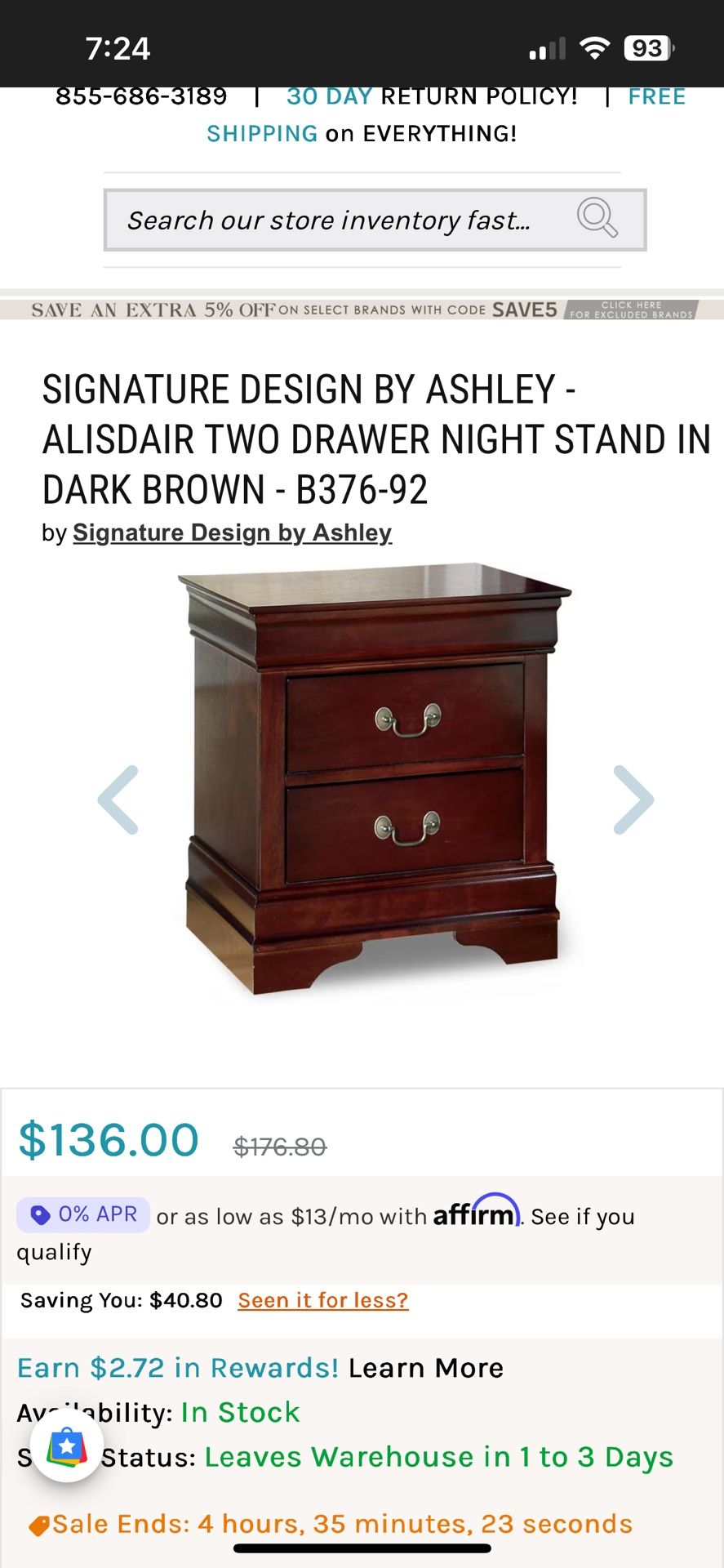 Alisdair 19th Century Side Dresser