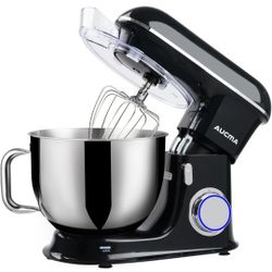 Stand Mixer 660w 6-Speed Food Mixer 6.5QT Kitchen Electric Tilt Head Dough Hook