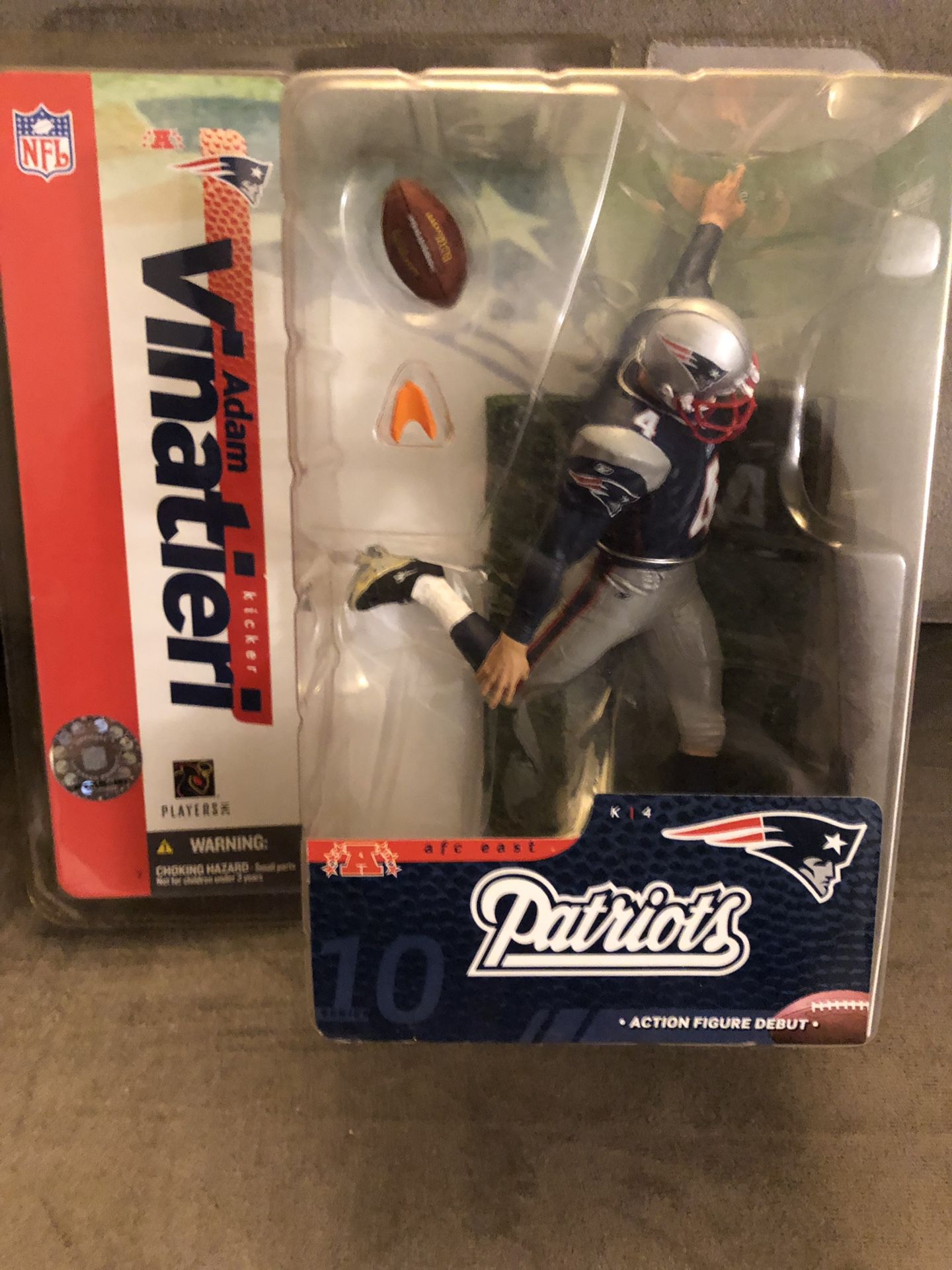 McFarlane Toys NFL Football Series 10 Adam Vinatieri Patriots Action Figure (Action Figure Debut) 🔥🔥🔥