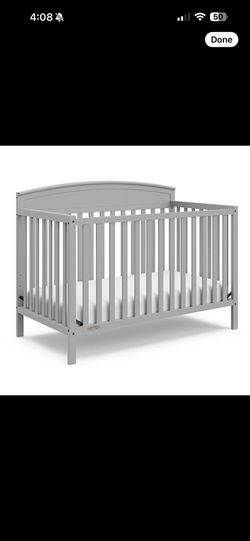 Graco baby crib grey