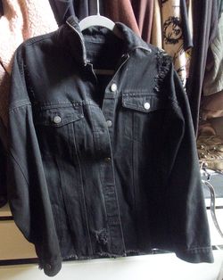 Forever 21 Ripped Deniem Jacket Size M