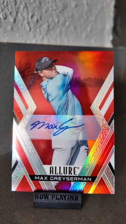 Upper Deck 2026 Allure Golf Max Greyserman #18 Red Tees Auto Autograph
