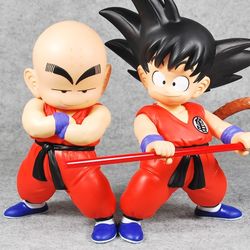 Dragon Ball DX Sofubi Figure 2 set, featuring Son Goku and Krillin in their classic orange and blue uniforms.