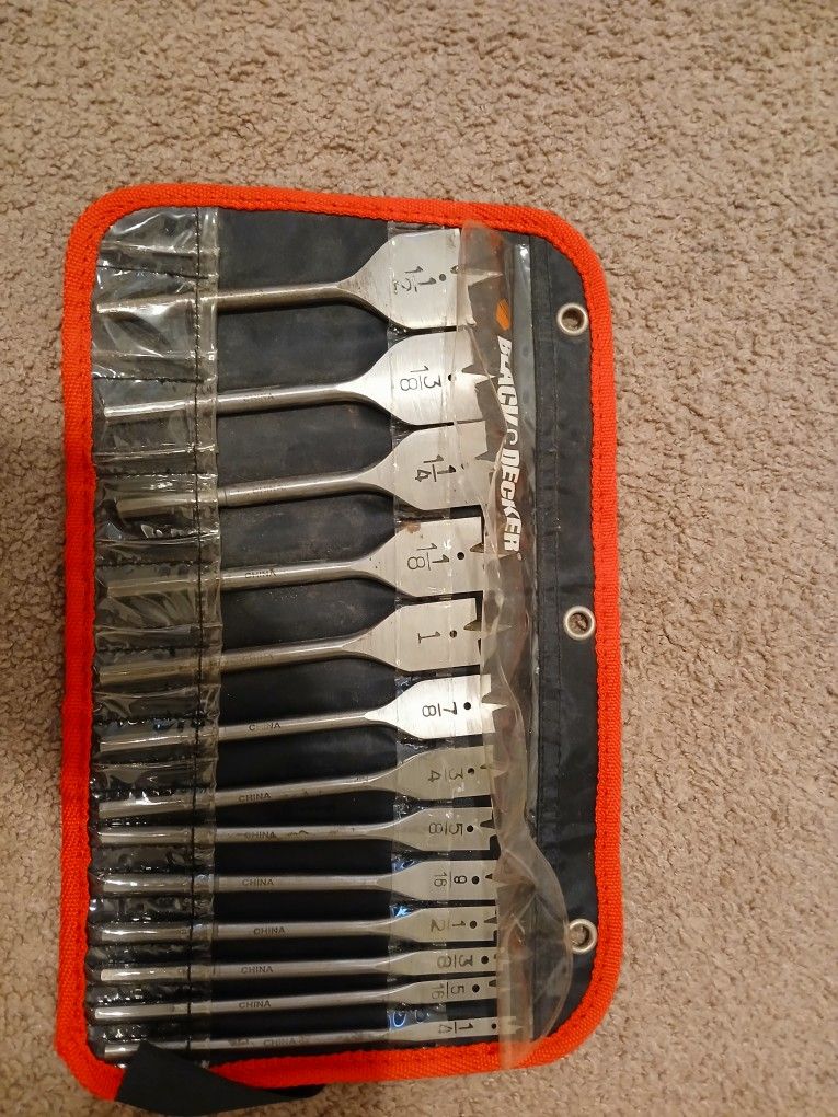 Black & Decker Spade Drill Bit Set