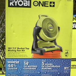 Ryobi 18v Bucket Misting Fan Kit