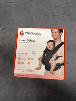 Ergobaby Omni Deluxe Baby Carrier – SoftWeave Linen – Open Box