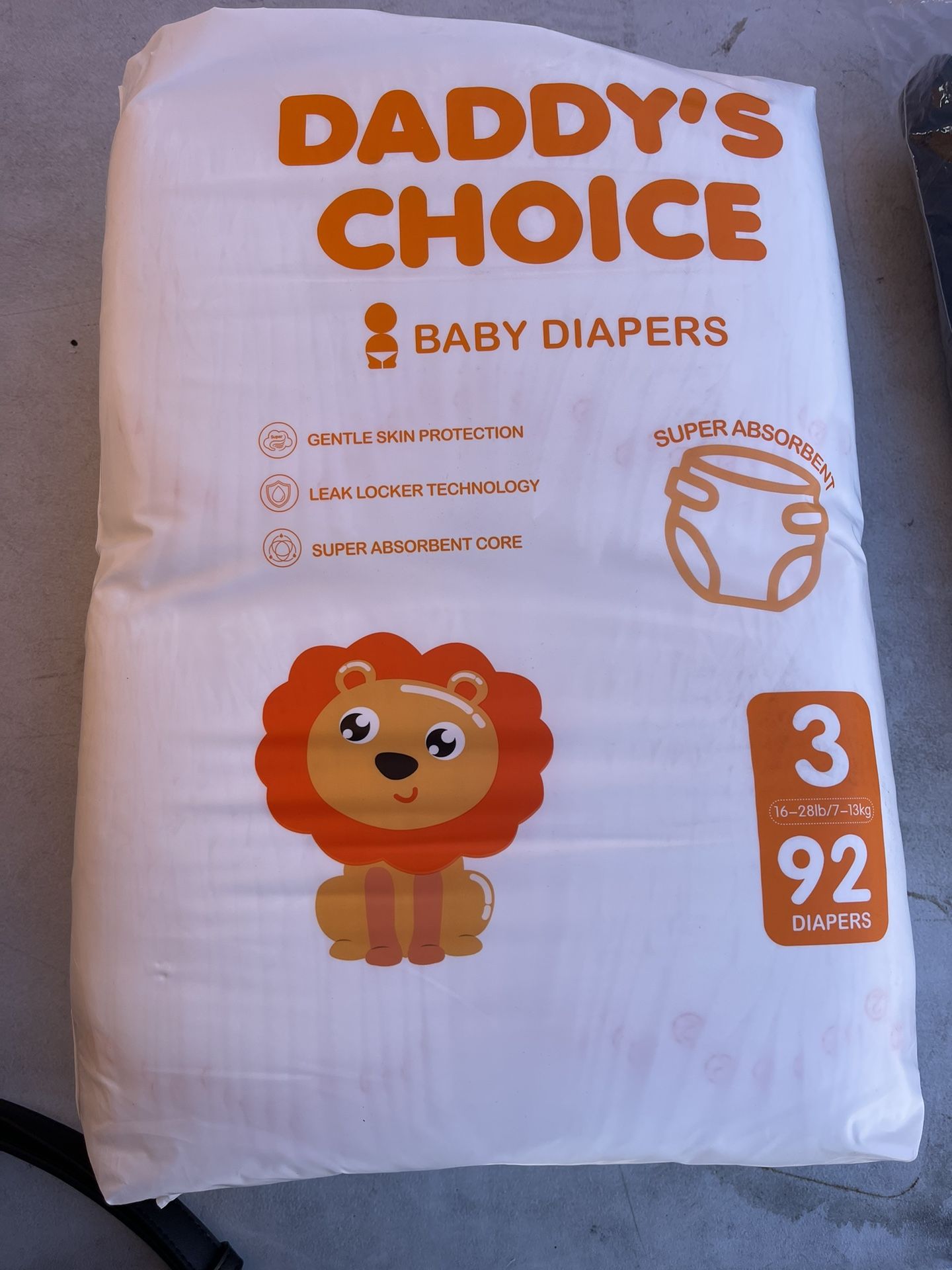 Daddy’s Choice Diapers #3 92 Diapers 