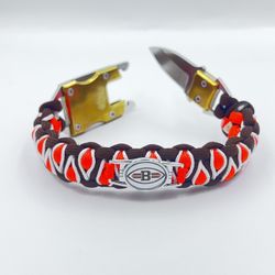 Handmade Cleveland Browns Paracord Bracelet