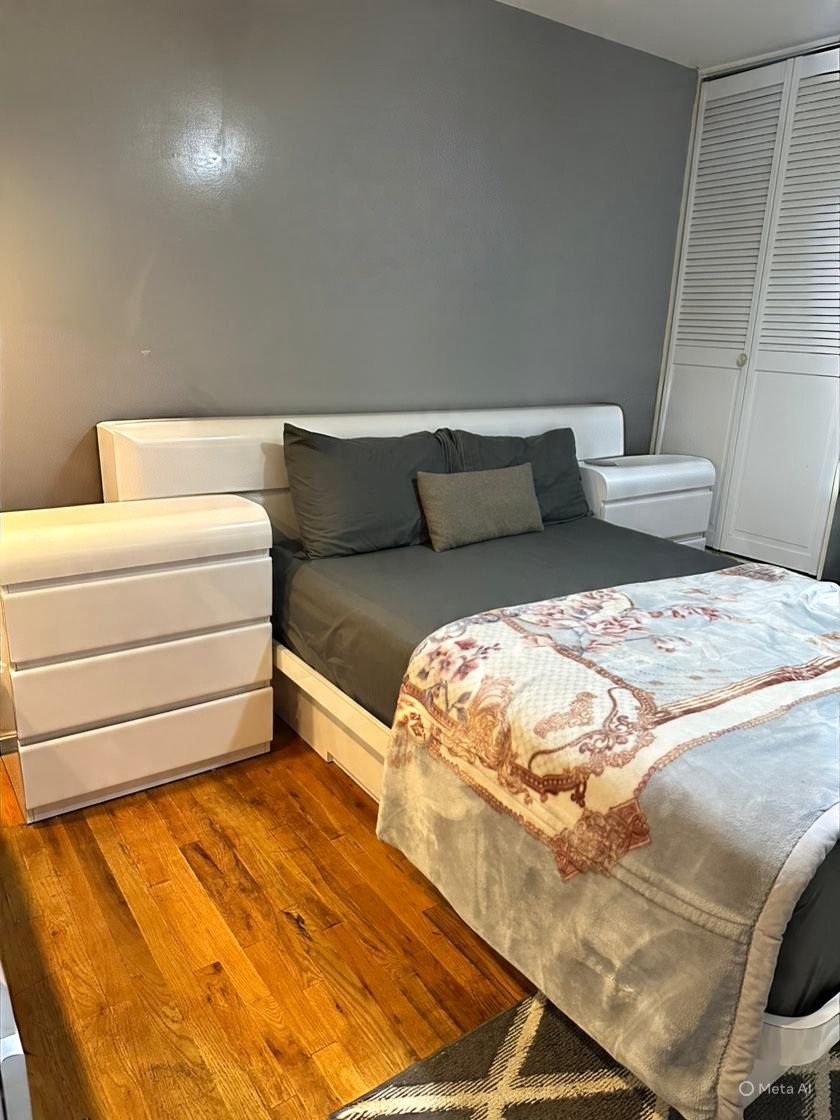 Gently Used Full Size Bed, Storage Drawers, & Vanity For Sale