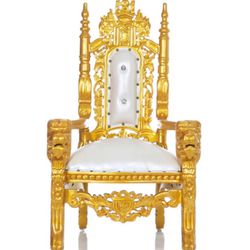 Mini King David Lion Throne Chair 