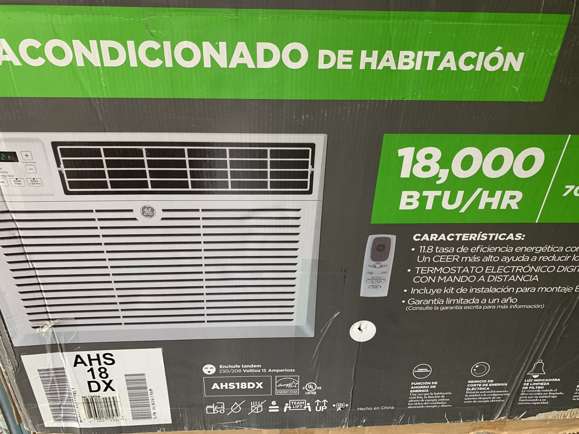 New Air conditioner 18,000 btu