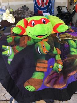 TMNT full size bedding set with pillow pet