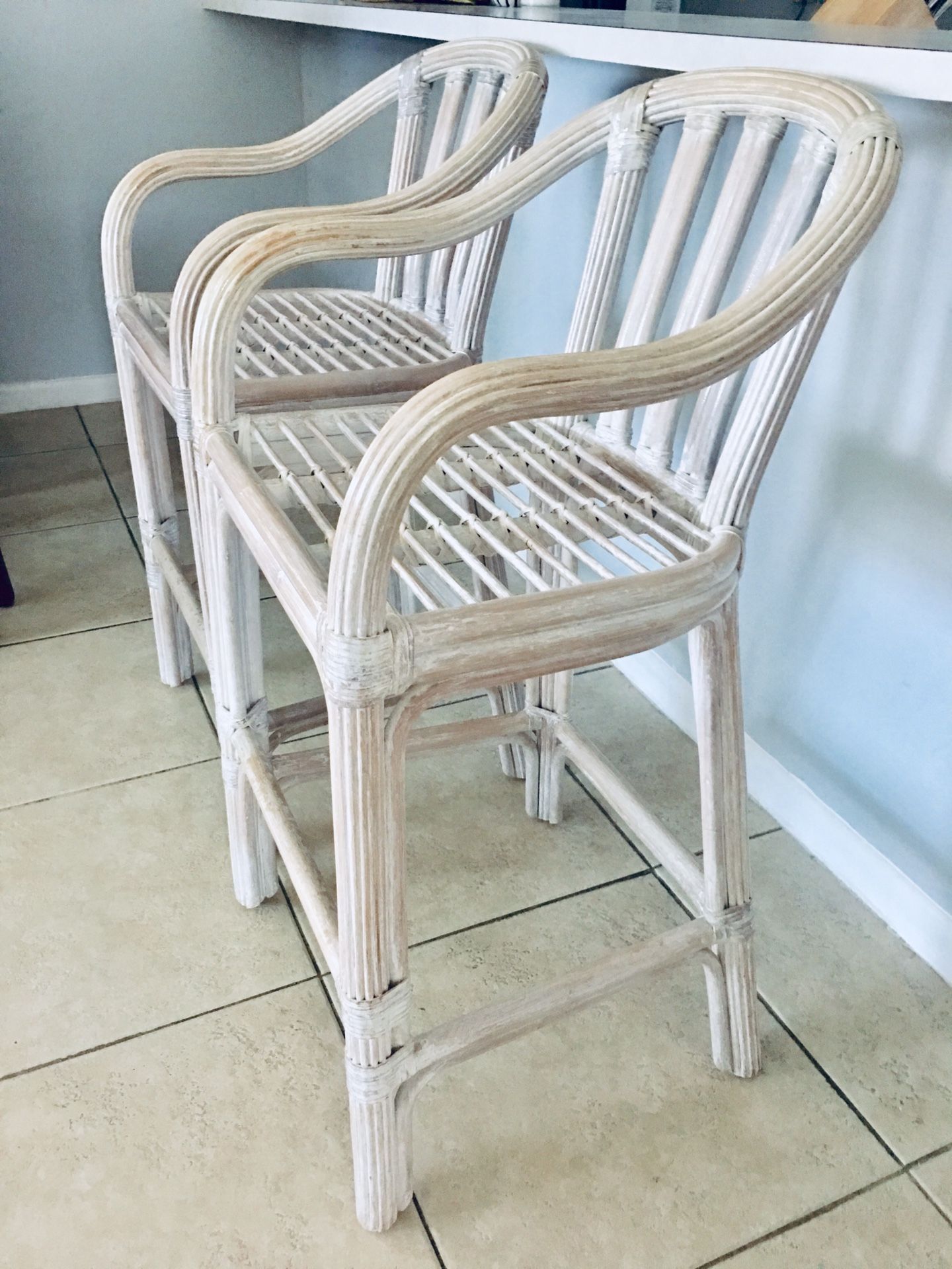 Beachy bar stools (2) for Sale in Palm Beach Gardens, FL OfferUp