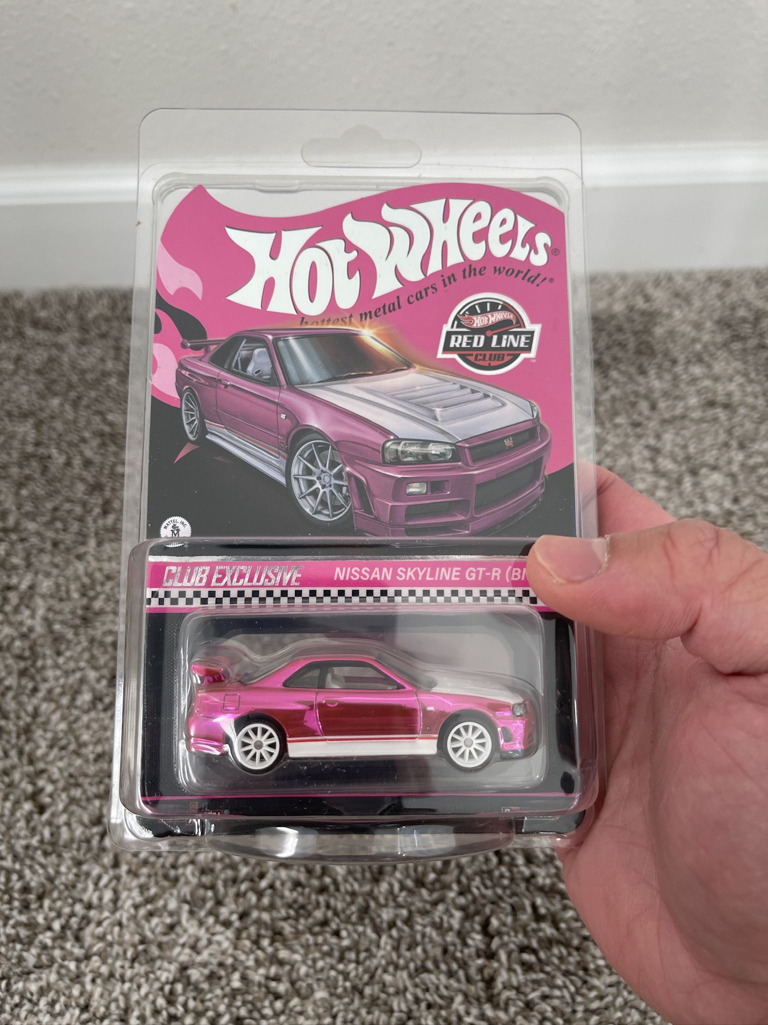 Hot Wheels 2023 RLC Exclusive Pink Editions Nissan Skyline GT-R BNR34 NEW/SEALED