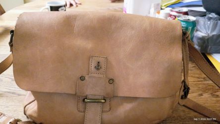 Tan Leather Crossbody Bag