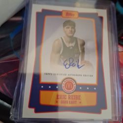 Eric reibe on card autograph 2025