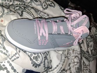 Jordan High-Top Sneakers Gray and Pink