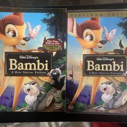 Bambi DVD 2-disc set Platinum Edition Disney- BRAND NEW FACTORY SEALED