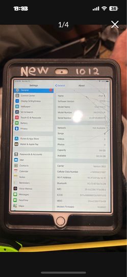 Ipad Mini 3 64 Gb Hairline Crack On Screen Has Case