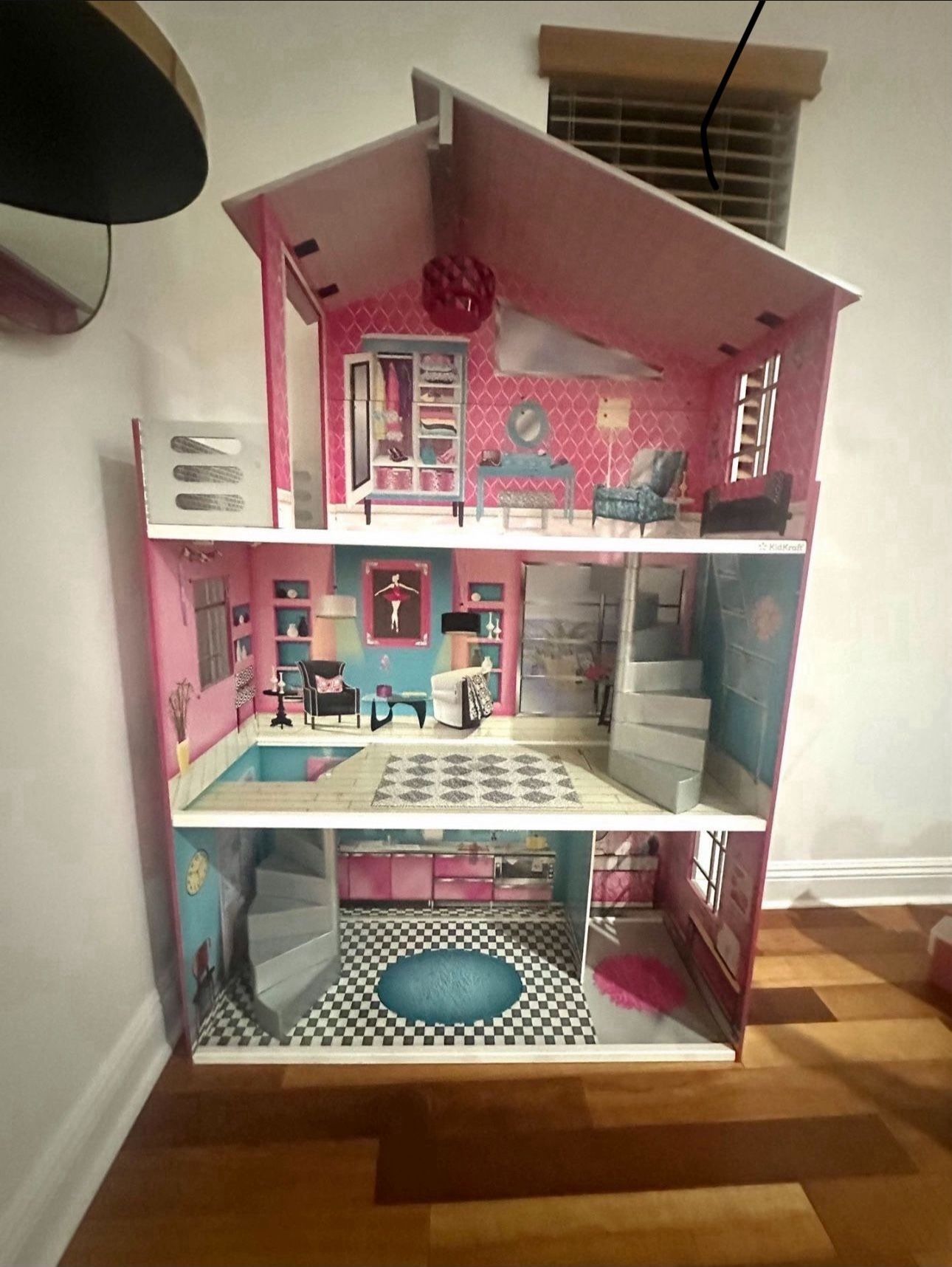 KidKraft Wooden Breanna Dollhouse for 18" Doll