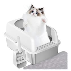 Like New Stainless Steel Cat Box