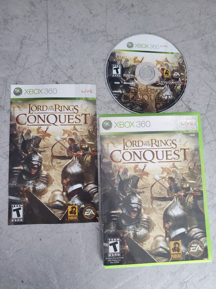 The Lord of the Rings: Conquest (Microsoft Xbox 360, 2009) CIB video game