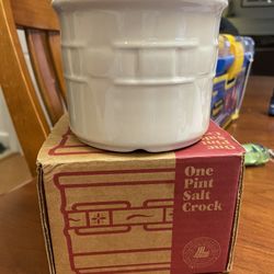 LONGABERGER 1 pint salt crock 