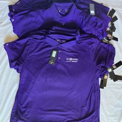 Lot 37 NFL ~ VERIZON Staff ~ MENS POLO SHIRT XXL S ‼️ Light - Good Quality ‼️Frm SUPER BOWL LVIII LAS VEGAS Event + 12 FREE SOCKS $240 Value ‼️