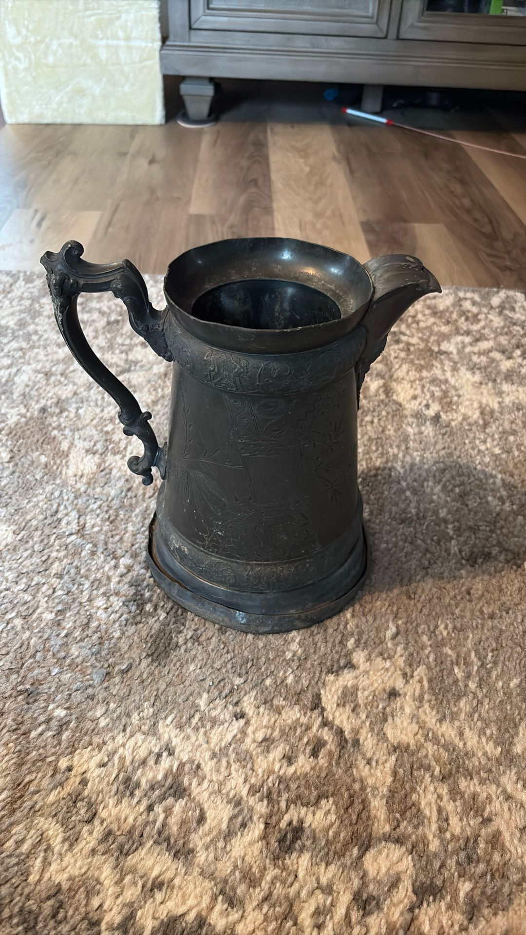 Vintage Pitcher 9 1/2” Tall